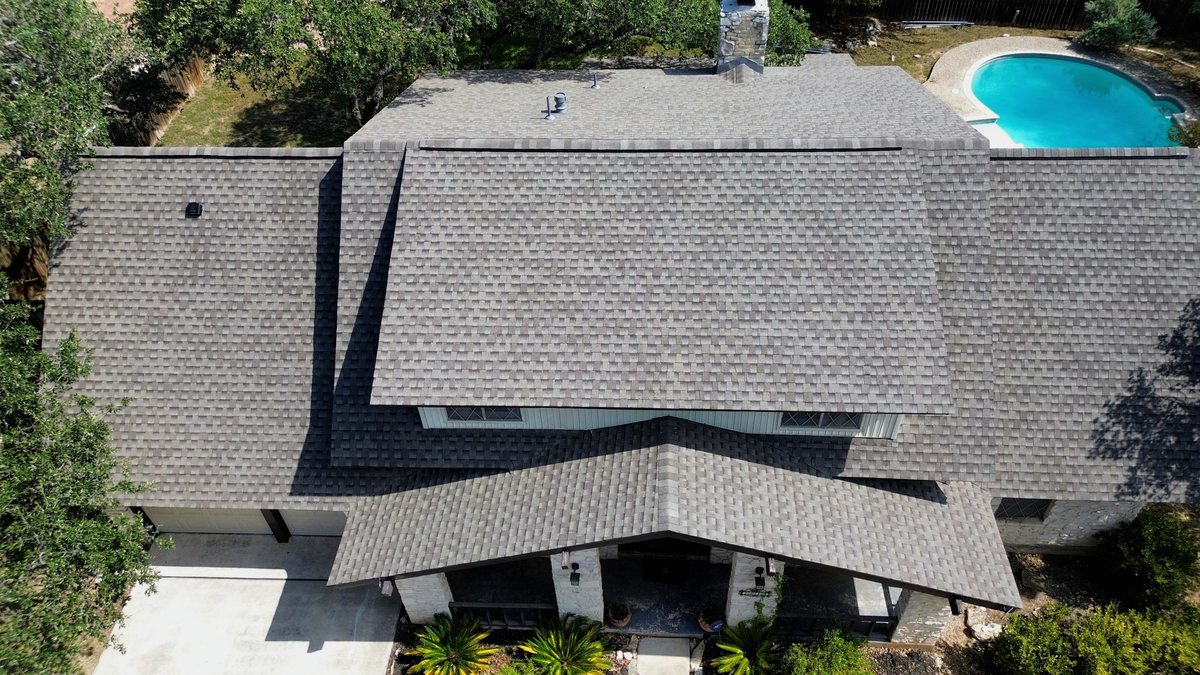 Completed roof replacement, San Antonio TX